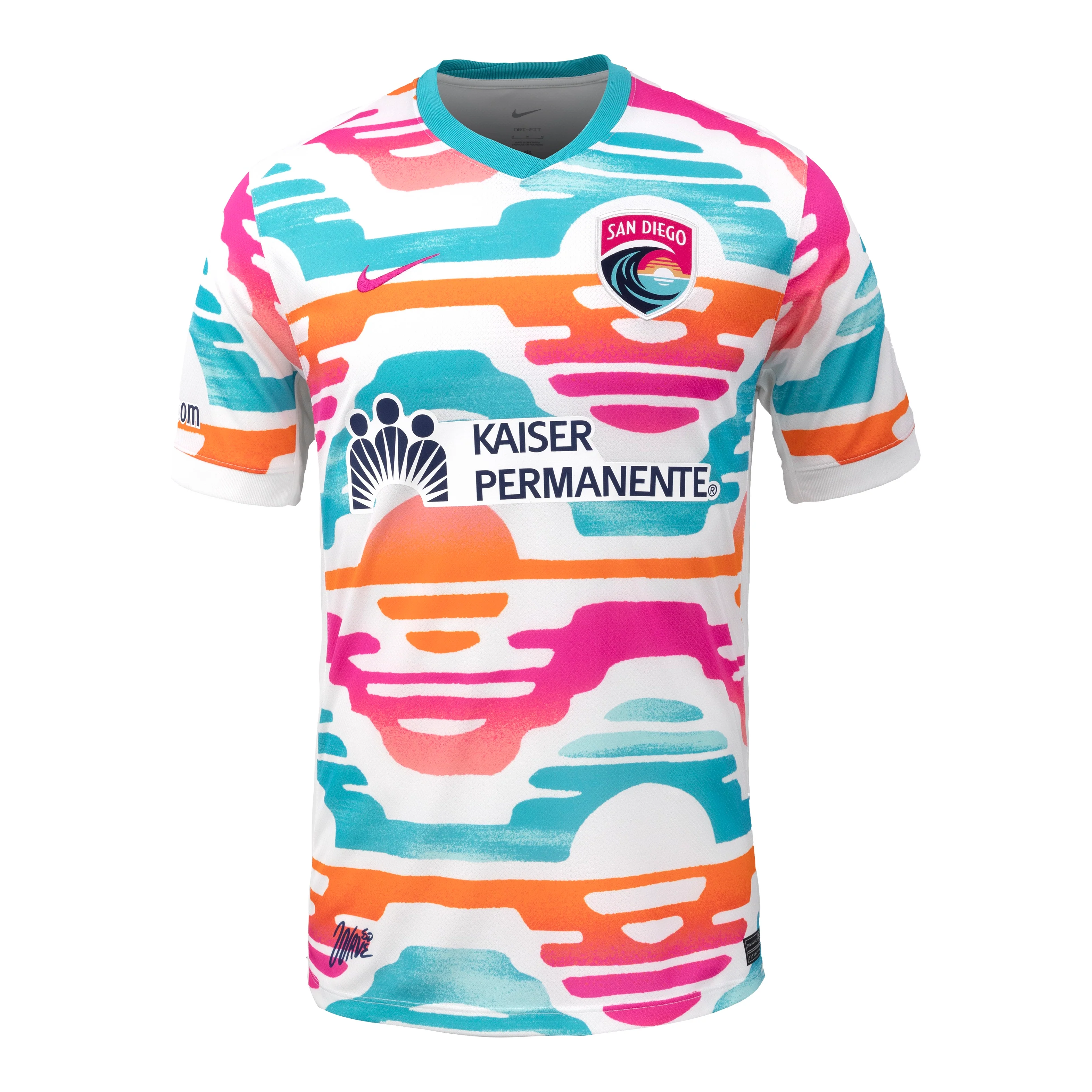 Men's Nike San Diego Wave FC Del Sol 2025 Replica Jersey - Image 3