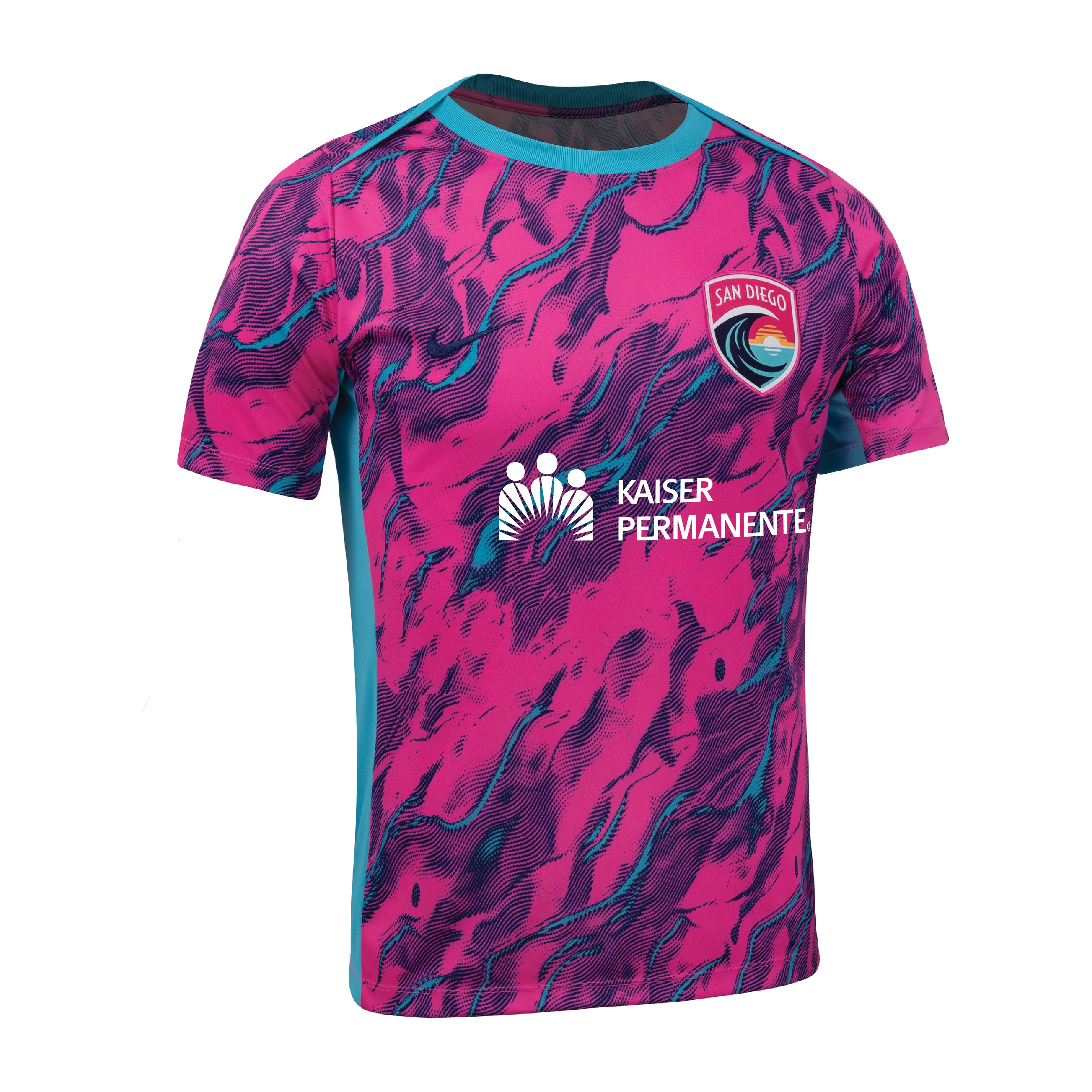 Men's Nike San Diego Wave FC Pre-match 2025 Replica Jersey - Image 4